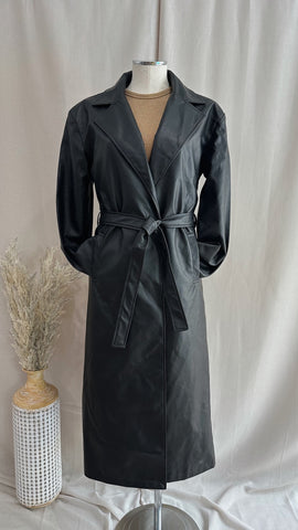 Janelle Leather Coat
